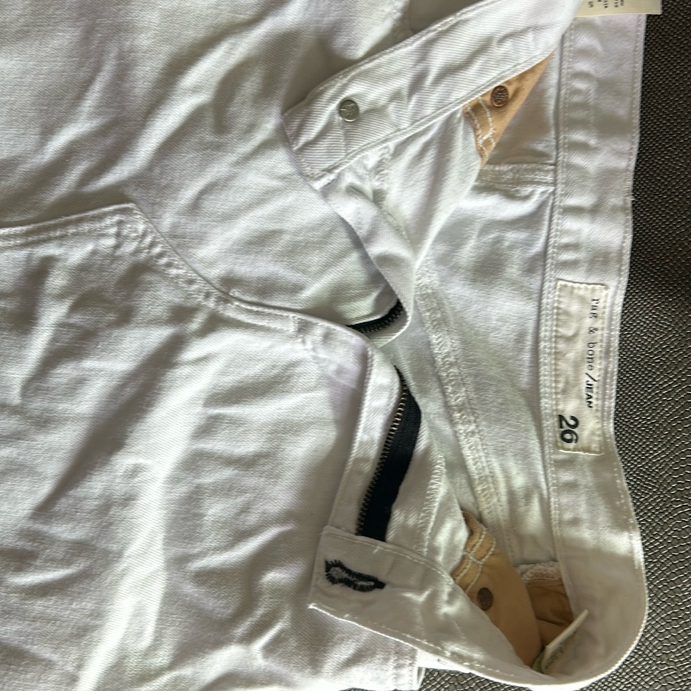 Rag & Bone jeans skirt size 26 longest length 19’ shortest 16,  waist 14’